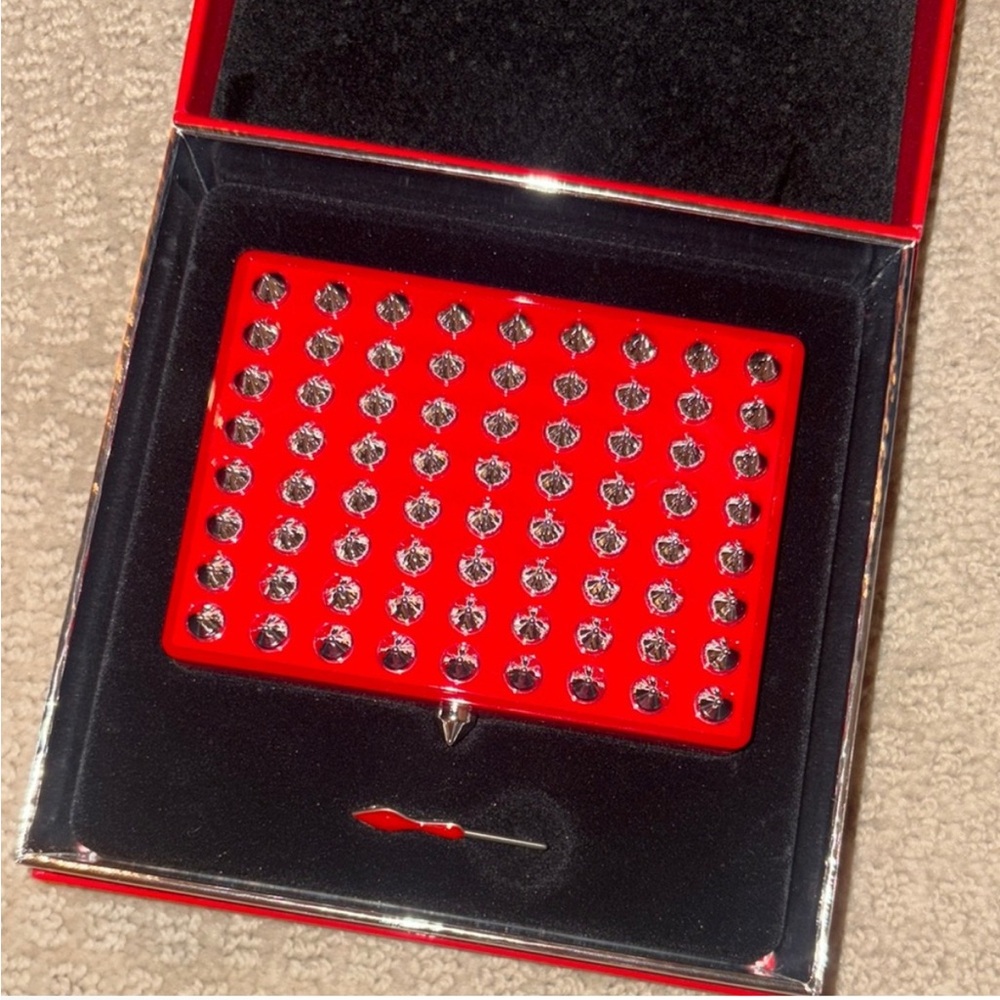 Christian Louboutin Mirror Card Holder NEW IN BOX